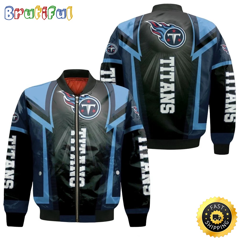 Sportswearmerch Tennessee Titans NFL Personalized Bomber Jacket For Fan