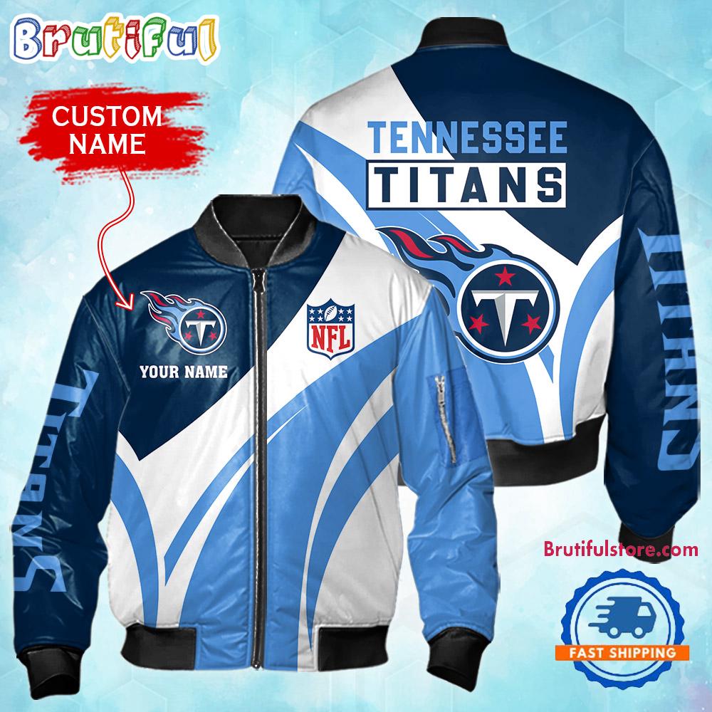 Sportswearmerch Tennessee Titans NFL Personalized Bomber Jacket For Fan