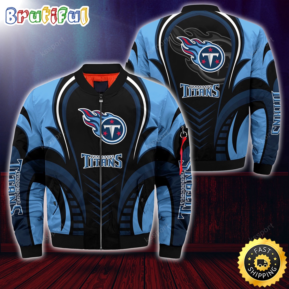 Sportswearmerch Tennessee Titans NFL Personalized Bomber Jacket For Fan