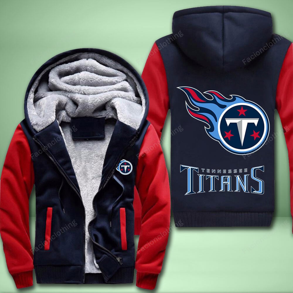 Sportswearmerch Tennessee Titans NFL Personalized Fleece Zip Hoodie Jacket For Fan