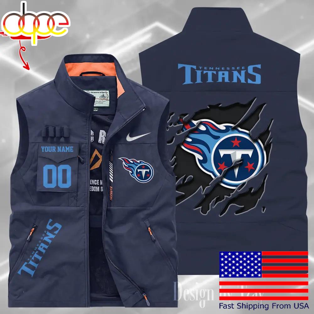 Sportswearmerch Tennessee Titans NFL Personalized Pocket Vest For Fan