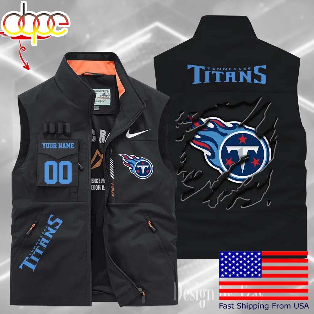 Sportswearmerch Tennessee Titans NFL Personalized Pocket Vest For Fan