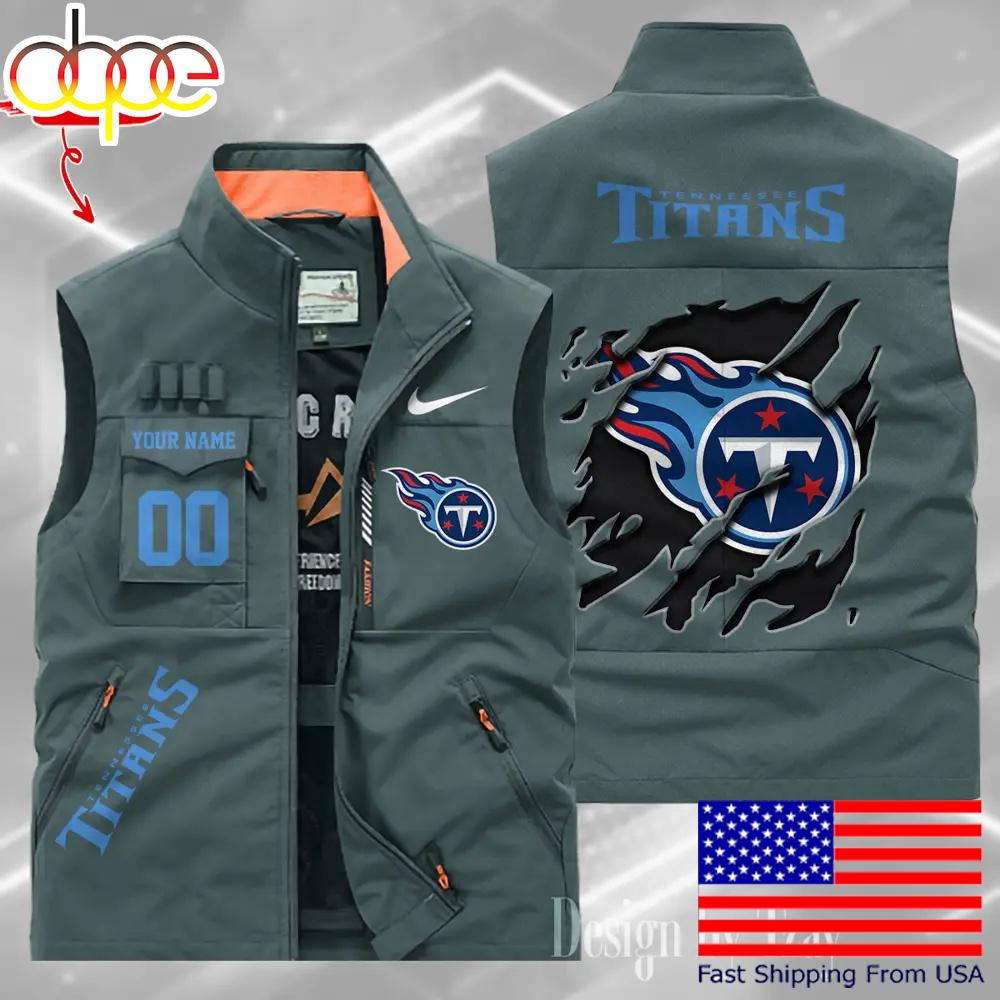Sportswearmerch Tennessee Titans NFL Personalized Pocket Vest For Fan