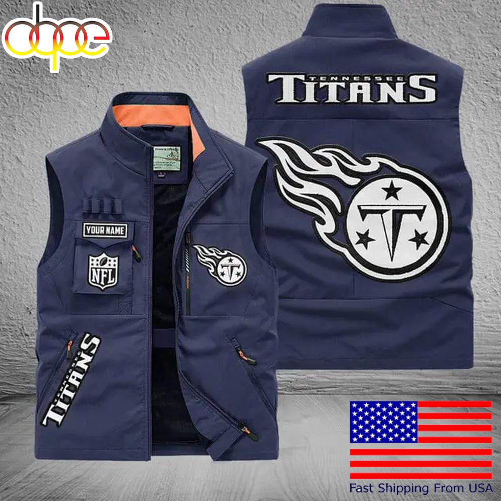 Sportswearmerch Tennessee Titans NFL Personalized Pocket Vest For Fans For Fan