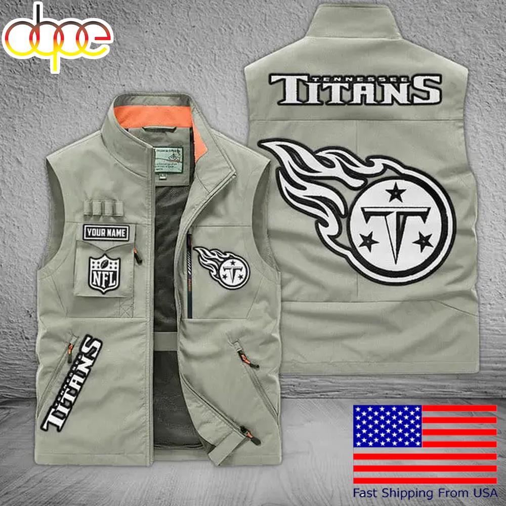 Sportswearmerch Tennessee Titans NFL Personalized Pocket Vest For Fans For Fan
