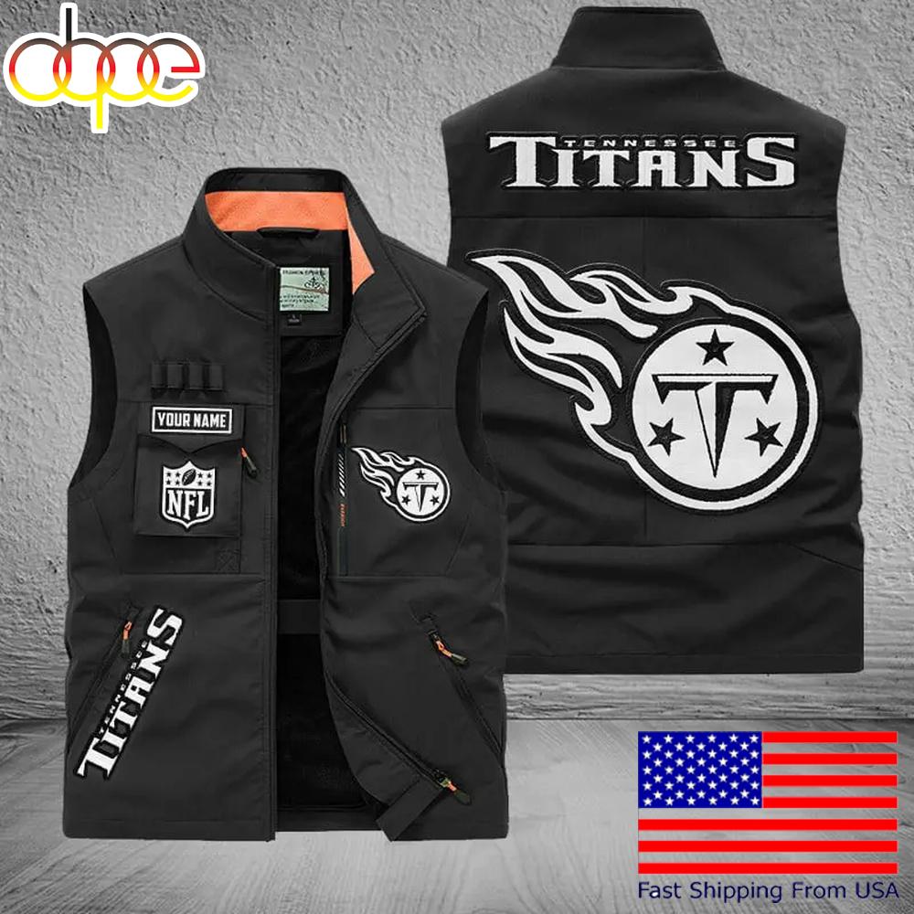Sportswearmerch Tennessee Titans NFL Personalized Pocket Vest For Fans For Fan