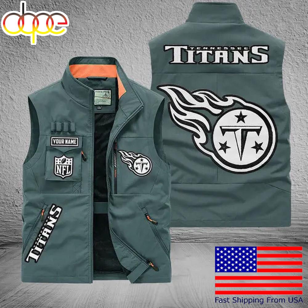 Sportswearmerch Tennessee Titans NFL Personalized Pocket Vest For Fans For Fan