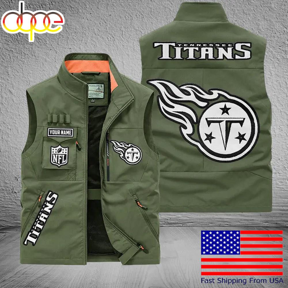 Sportswearmerch Tennessee Titans NFL Personalized Pocket Vest For Fans For Fan