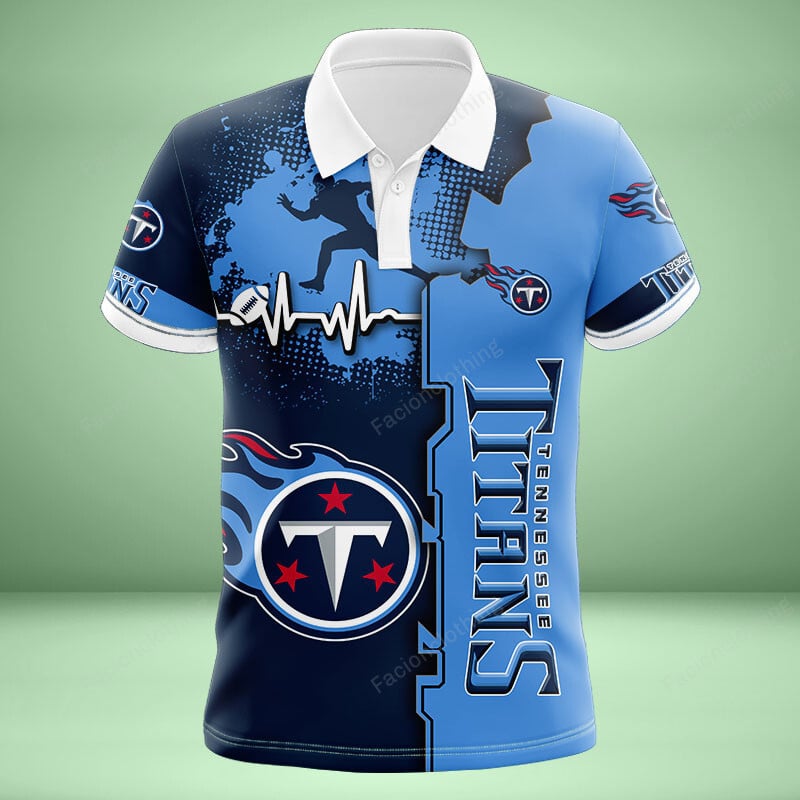 Sportswearmerch Tennessee Titans NFL Personalized Polo Shirt For Fan