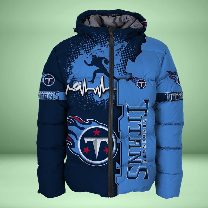 Sportswearmerch Tennessee Titans NFL Personalized Puffer Jacket For Fan