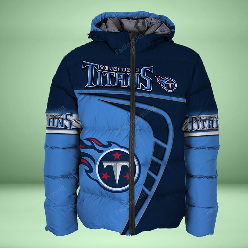 Sportswearmerch Tennessee Titans NFL Personalized Puffer Jacket For Fan