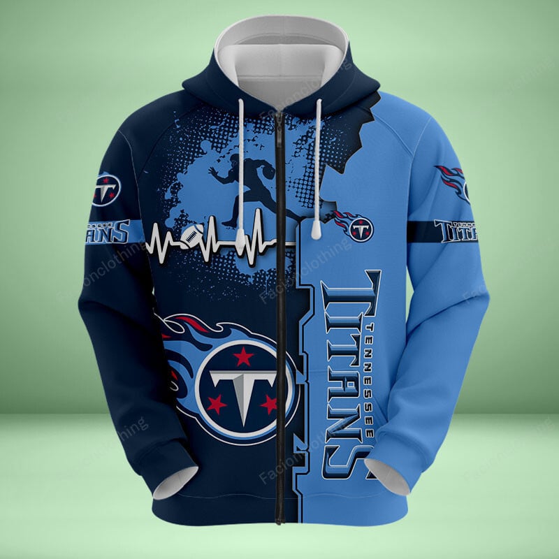 Sportswearmerch Tennessee Titans NFL Personalized Zip Hoodie For Fan