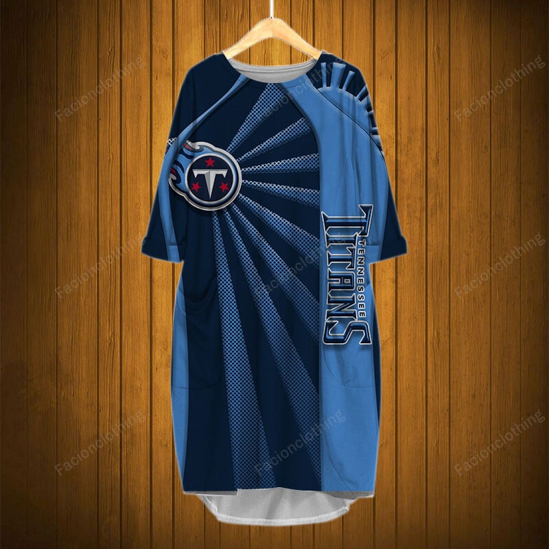 Sportswearmerch Tennessee Titans NFL Pocket Dress Personalized For Fan