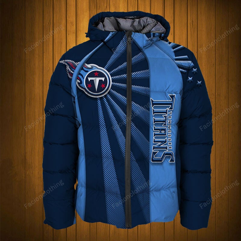Sportswearmerch Tennessee Titans NFL Puffer Jacket Personalized For Fan