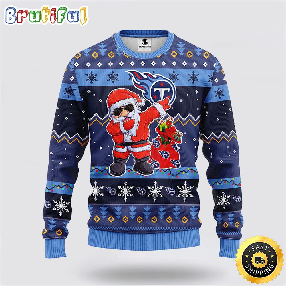Sportswearmerch Tennessee Titans NFL Santa Claus Ugly Christmas Sweater For Fan