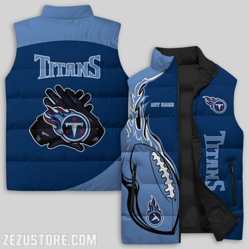 Sportswearmerch Tennessee Titans NFL Sleeveless Puffer Jacket For Fans
