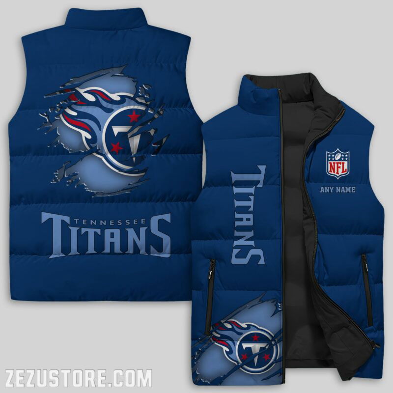 Sportswearmerch Tennessee Titans NFL Sleeveless Puffer Jacket For Fans