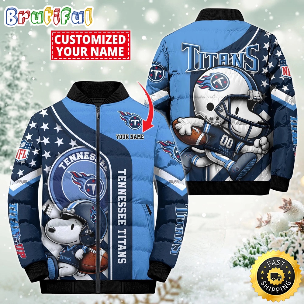 Sportswearmerch Tennessee Titans NFL Snooby Puffer Jacket For Fan