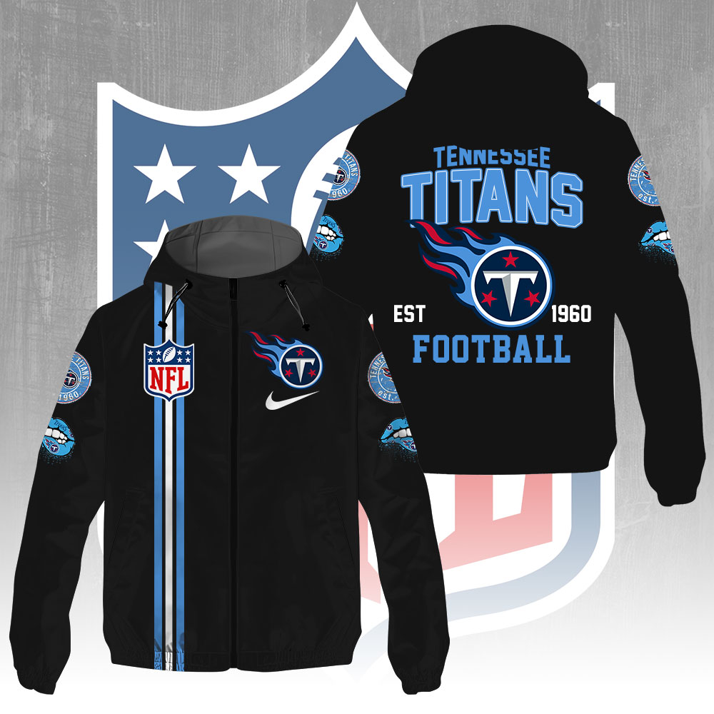 Sportswearmerch Tennessee Titans NFL Windbreaker Jacket For Fan
