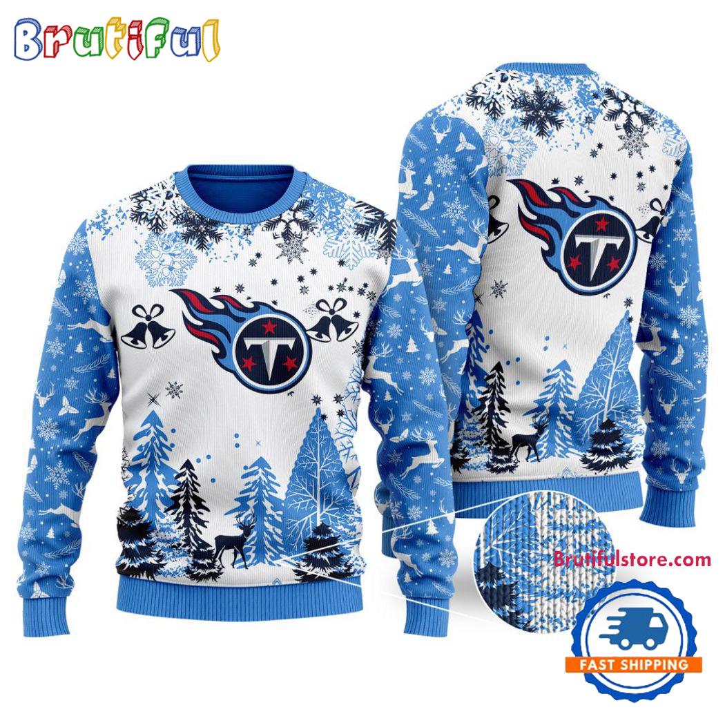 Sportswearmerch Tennessee Titans NFL Xmas Tree Christmas Sweater For Fan