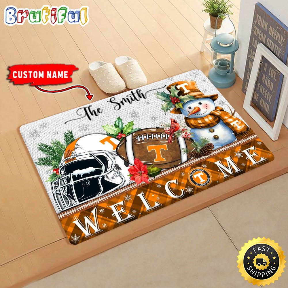 Sportswearmerch Tennessee Volunteers NCAA Christmas Doormat For Fan