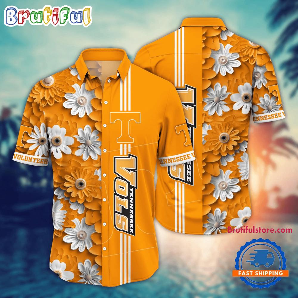 Sportswearmerch Tennessee Volunteers NCAA Flower Summer Personalized Hawaiian Shirt For Fan