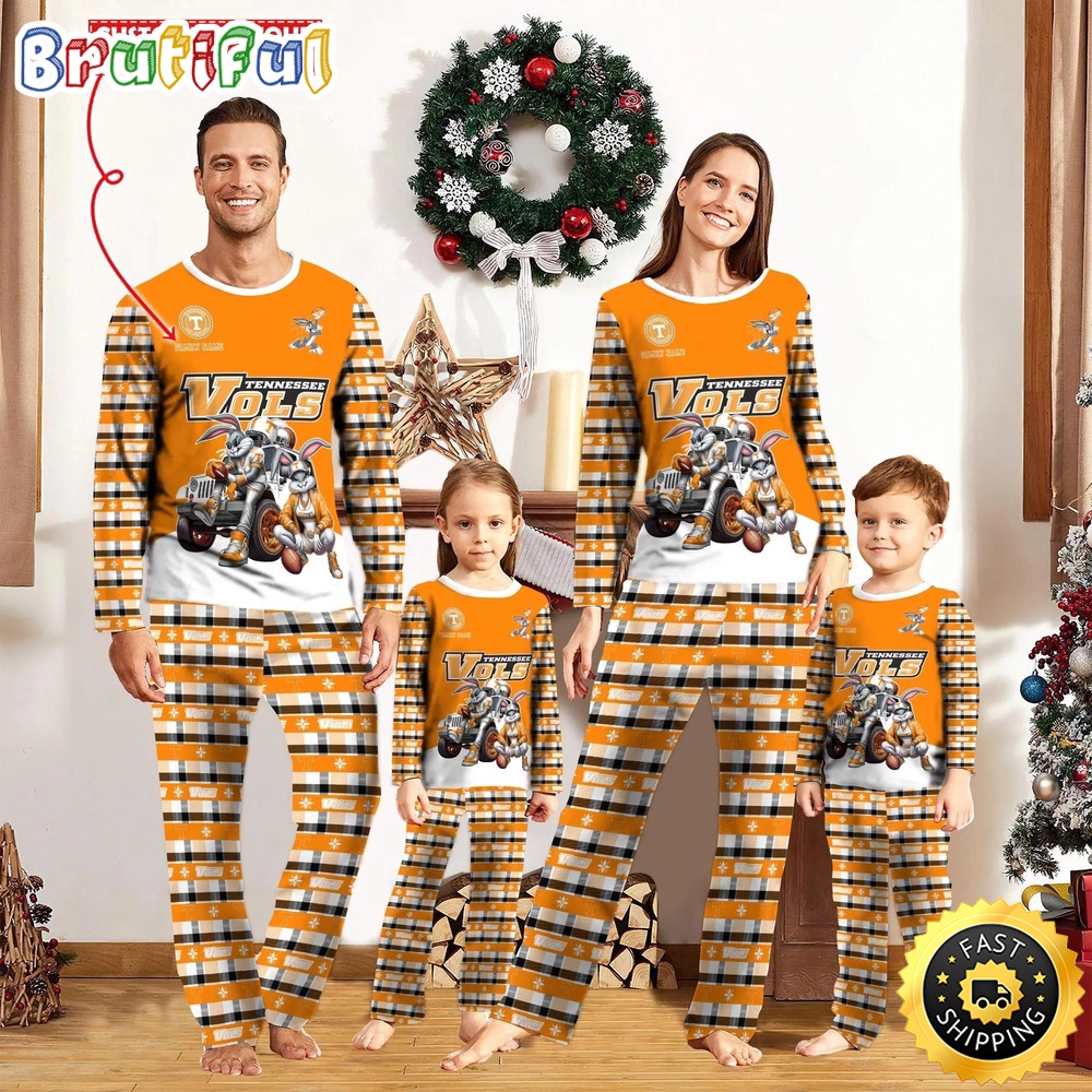 Sportswearmerch Tennessee Volunteers NCAA Personalized Pajamas Family For Fan