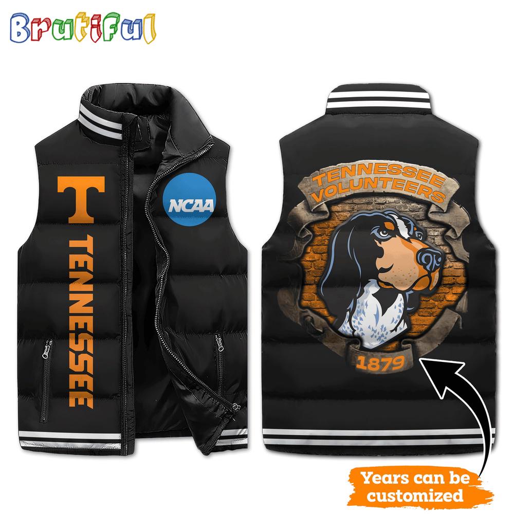 Sportswearmerch Tennessee Volunteers NCAA Sleeveless Puffer Jacket For Fan