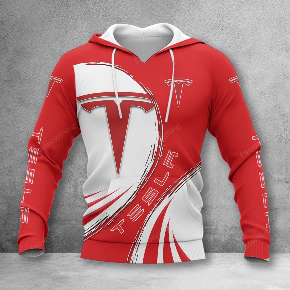 Sportswearmerch Tesla Car Personalized Hoodie For Fan