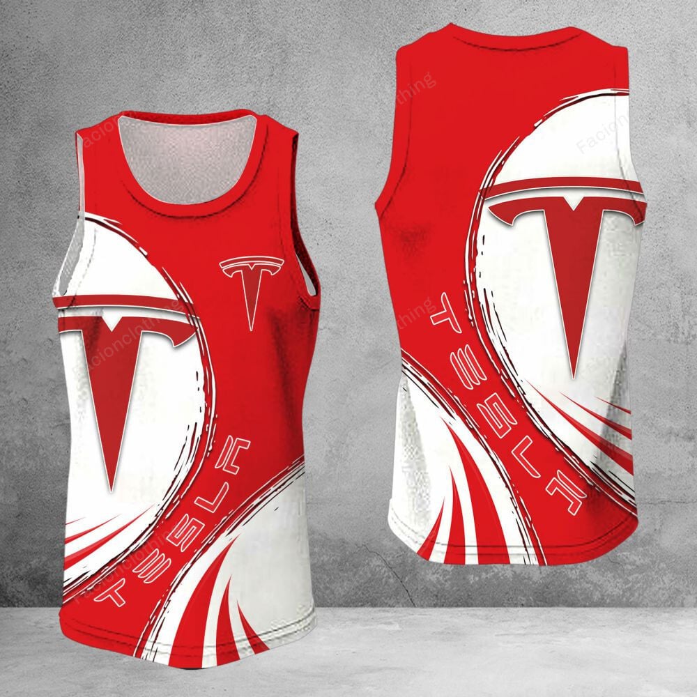 Sportswearmerch Tesla Car Personalized Tanktop For Fan