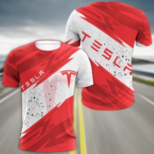 Sportswearmerch Tesla Car T-shirt For Fan