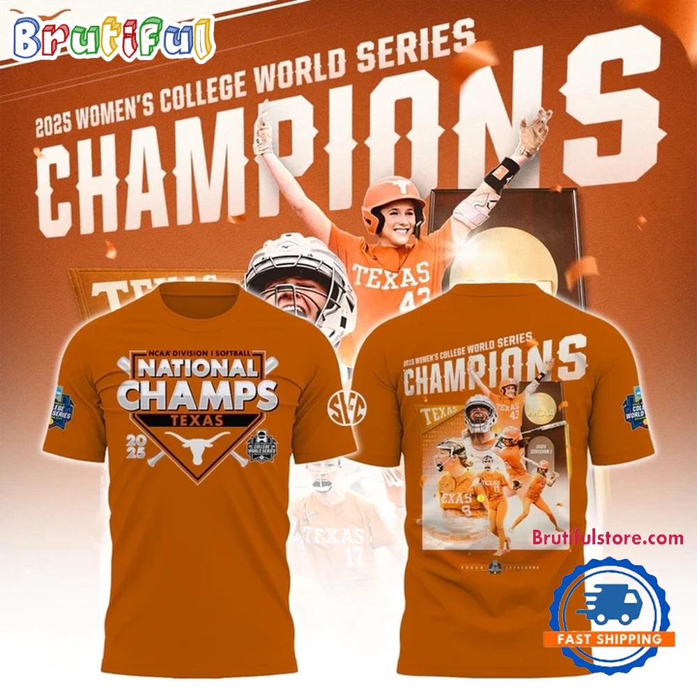 Sportswearmerch Texas Longhorns NCAA Softball Women's College World T-Shirt For Fan