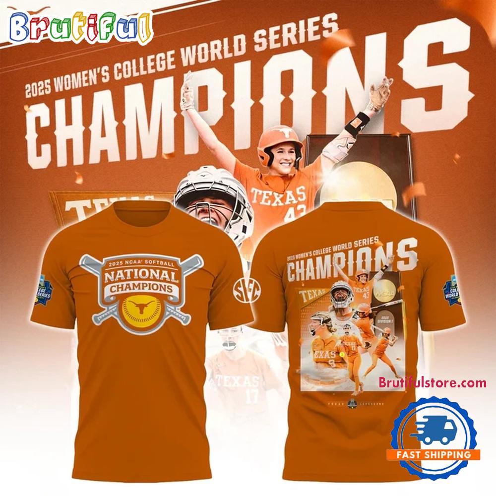Sportswearmerch Texas Longhorns NCAA Softball Women's College World T-Shirt For Fan