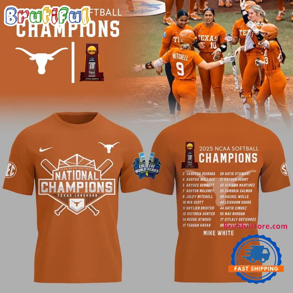 Sportswearmerch Texas Longhorns NCAA Softball Women's College World T-Shirt For Fan