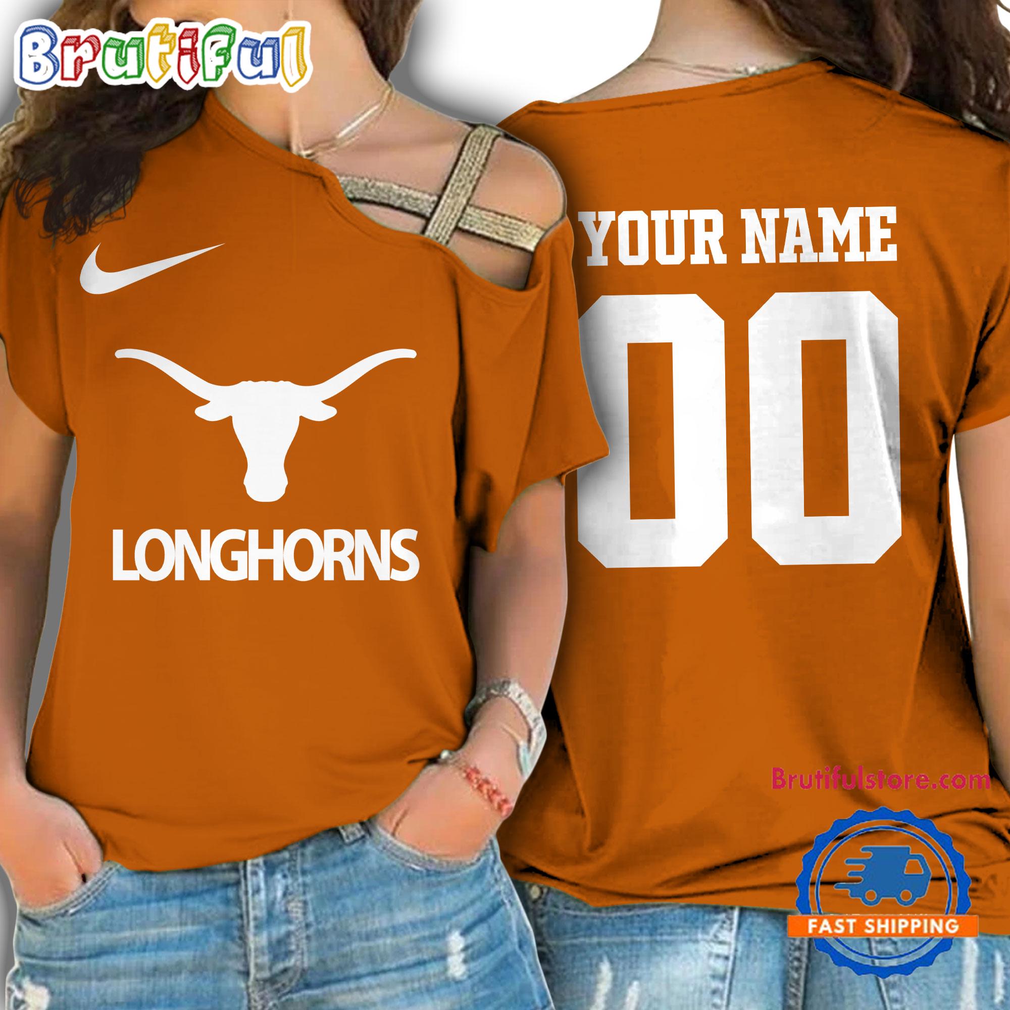 Sportswearmerch Texas Longhorns NCAA Strapless Sleeve Short For Fan