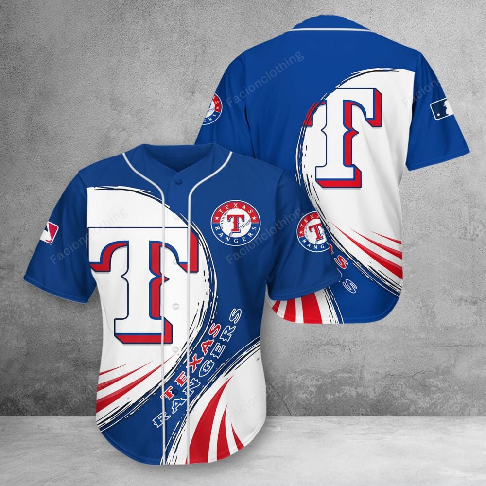 Sportswearmerch Texas Rangers MLB Personalized Jersey Shirt For Fan