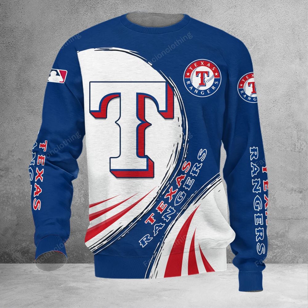 Sportswearmerch Texas Rangers MLB Personalized Sweater For Fan