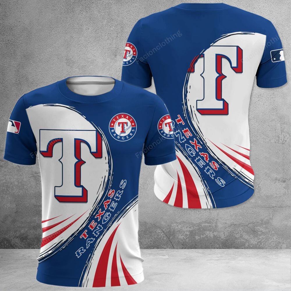 Sportswearmerch Texas Rangers MLB Personalized T-Shirt For Fan