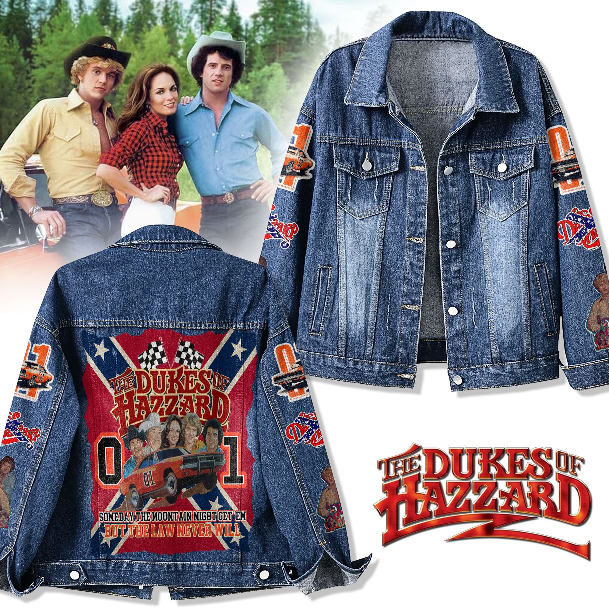 Sportswearmerch The Dukes of Hazzard Denim Jacket Gift For Fans