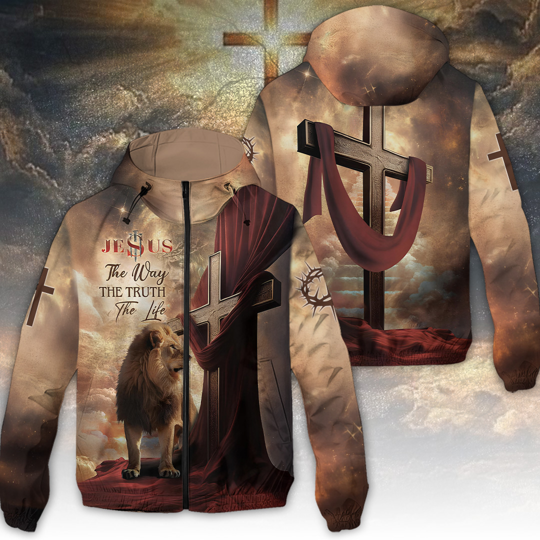 Sportswearmerch The Lion And The Path To Life Windbreaker Jacket For Fan