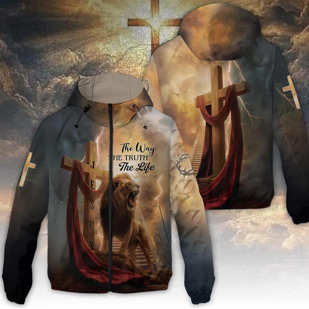 Sportswearmerch The Lion's Roar In The Storm Windbreaker Jacket For Fan