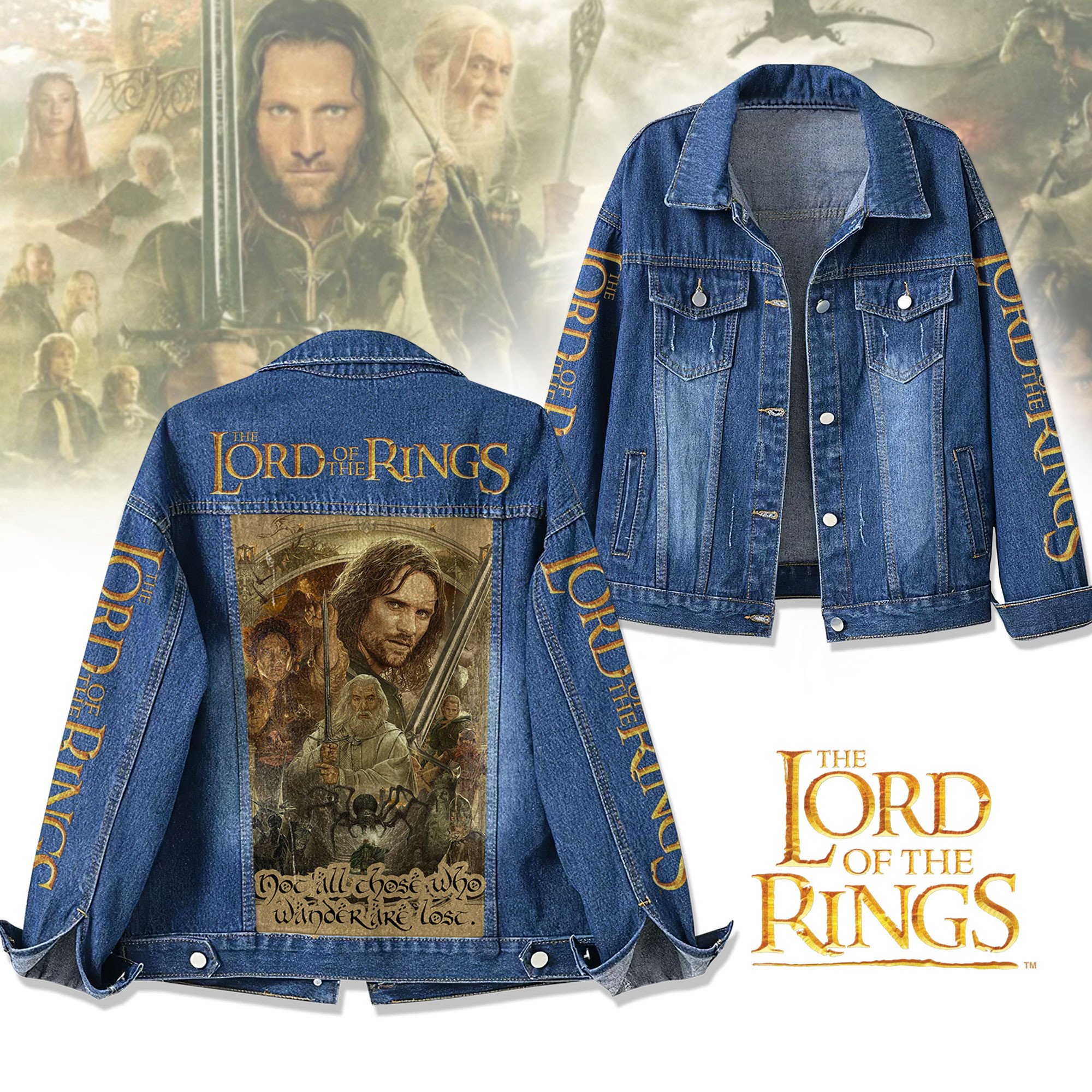 Sportswearmerch The Lord of the Rings Denim Jacket Gift For Fans