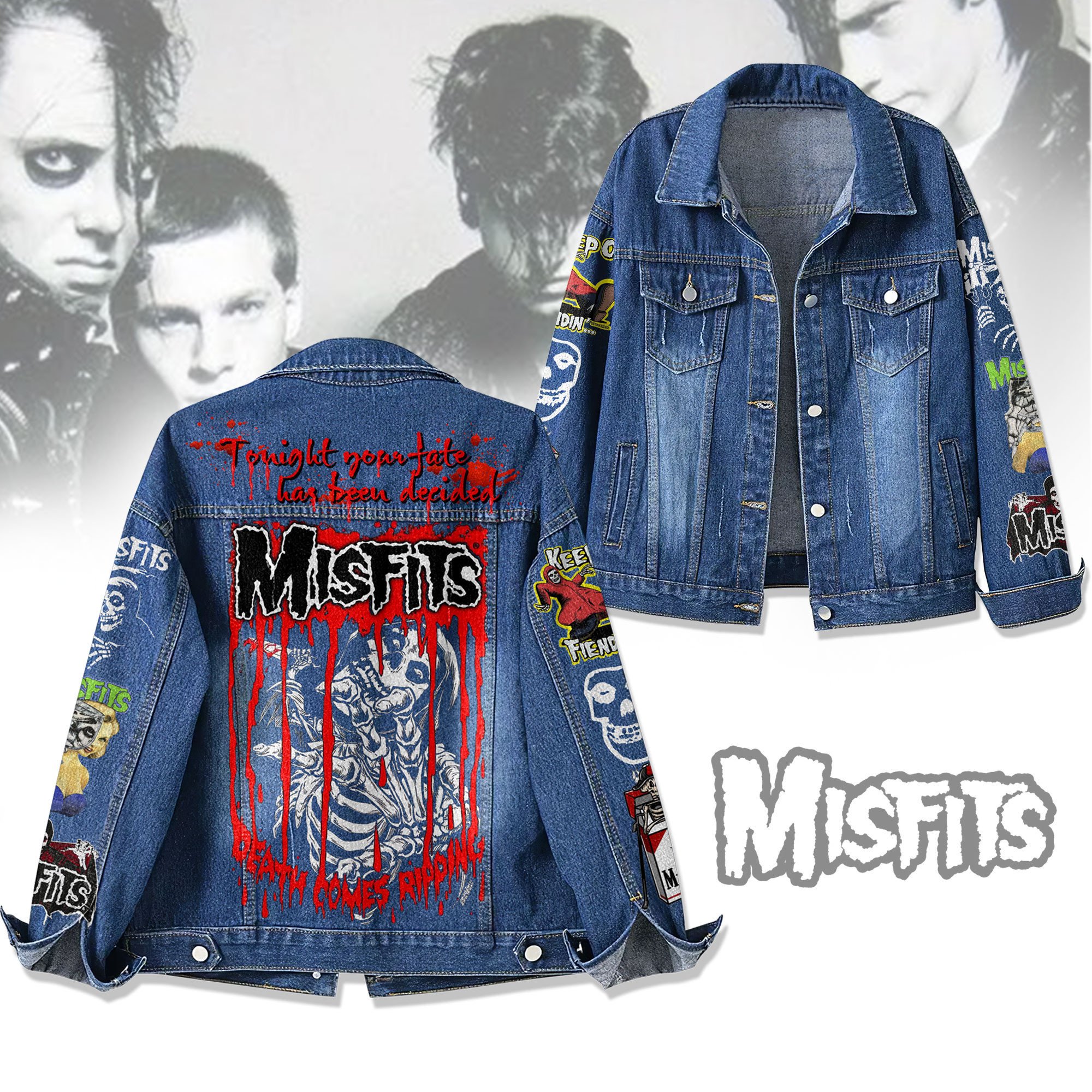 Sportswearmerch The Misfits Denim Jacket Gift For Fans