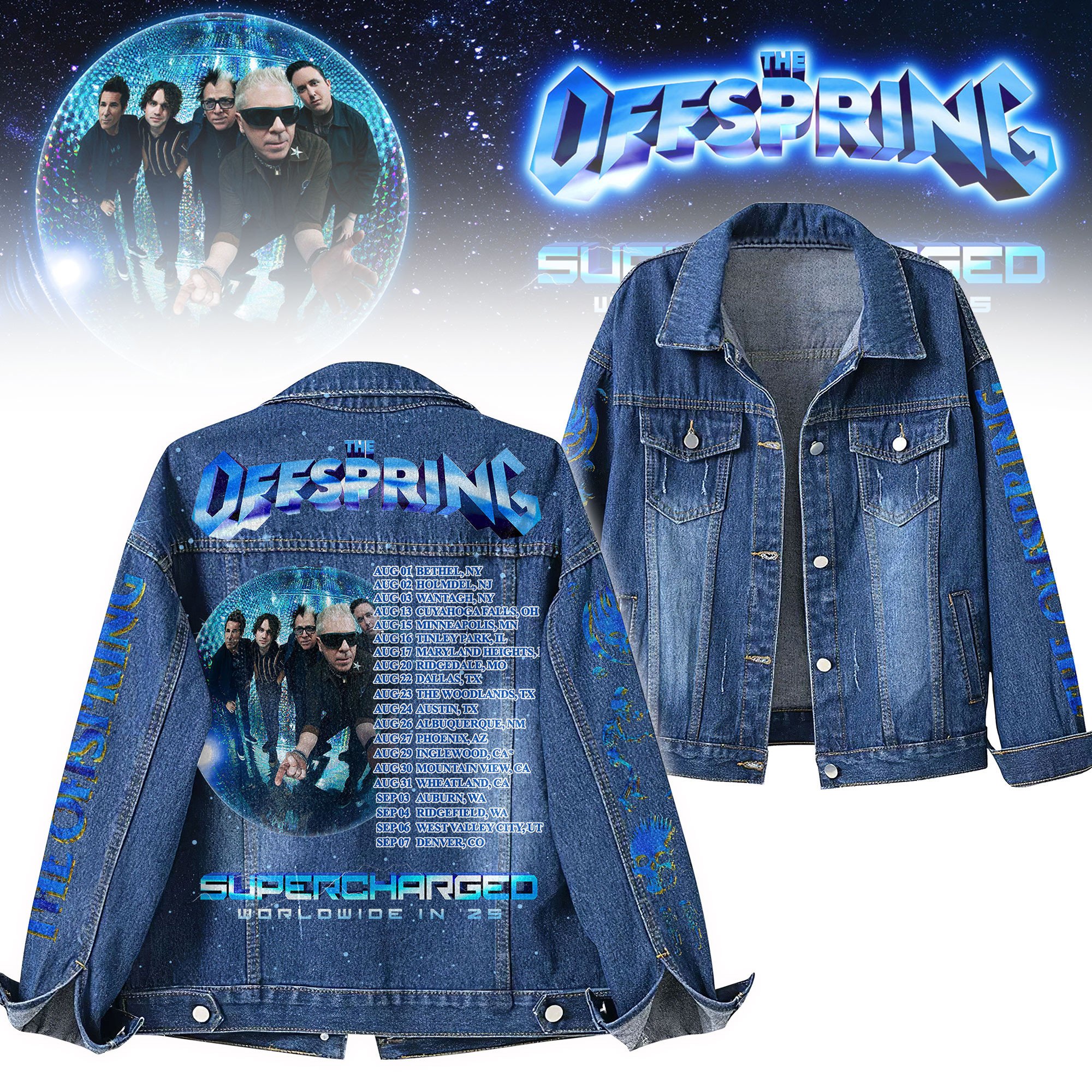 Sportswearmerch The Offspring Denim Jacket Gift For Fans