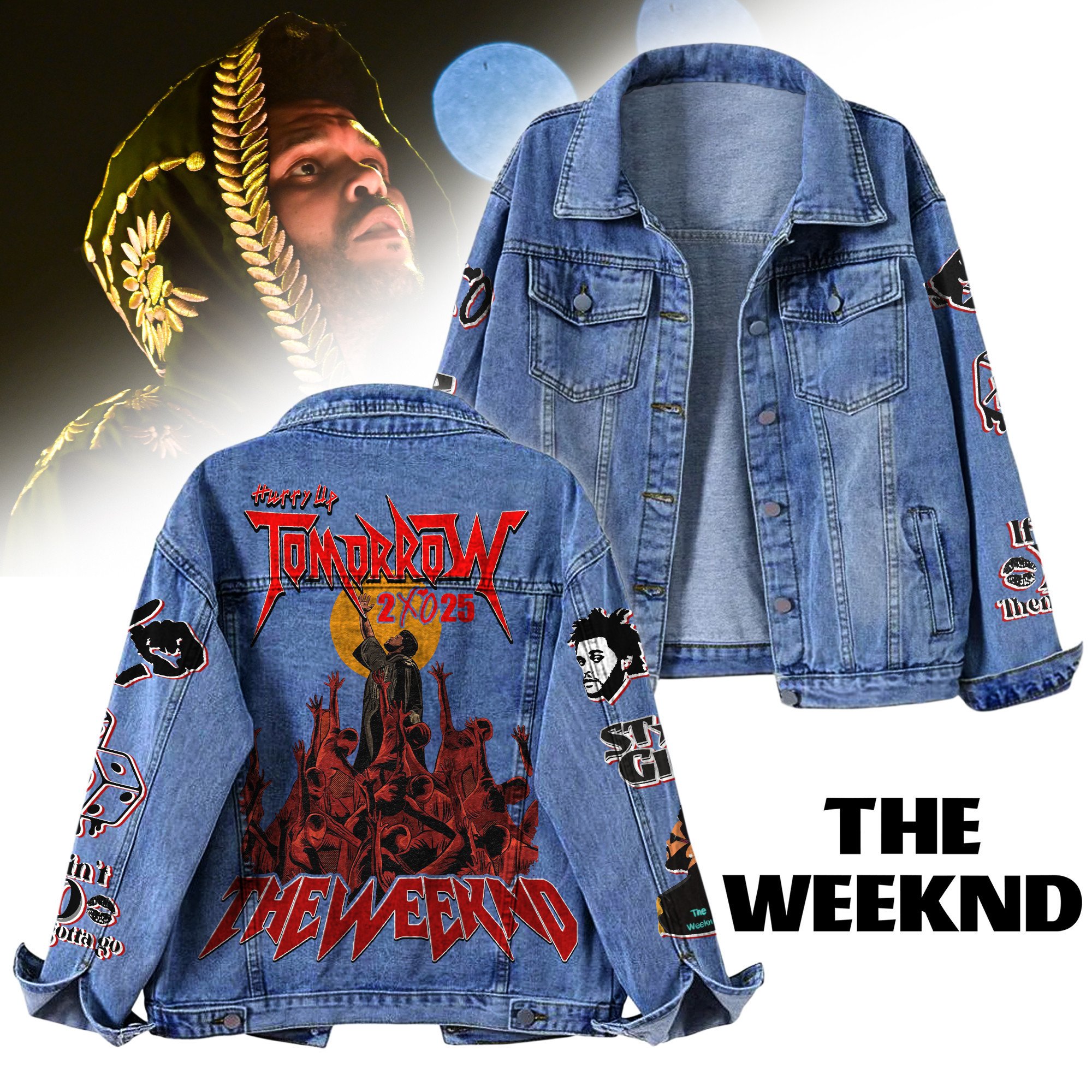 Sportswearmerch The Weeknd Denim Jacket Gift For Fans