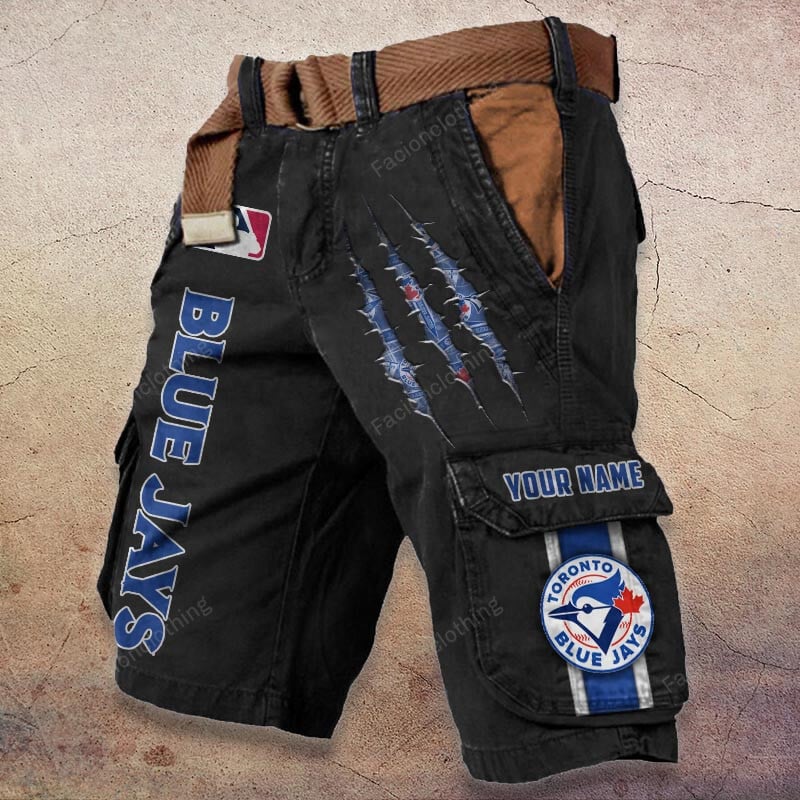 Sportswearmerch Toronto Blue Jays MLB Denim Short For Fan