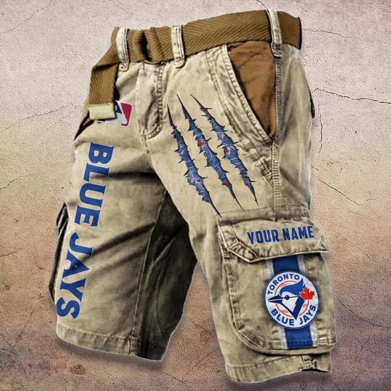 Sportswearmerch Toronto Blue Jays MLB Denim Short For Fan