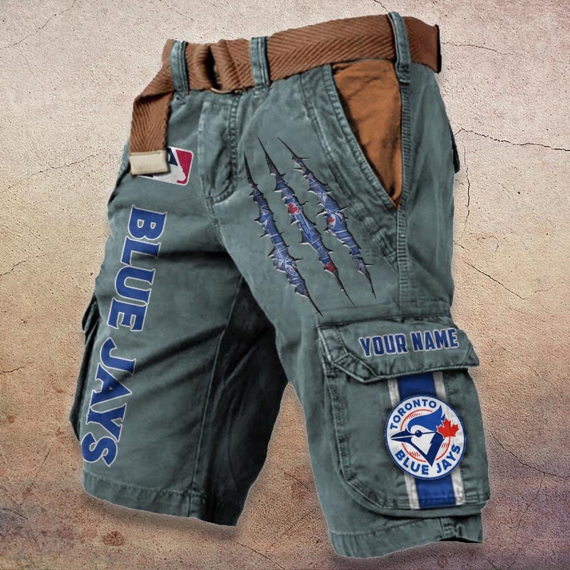 Sportswearmerch Toronto Blue Jays MLB Denim Short For Fan