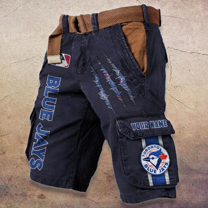 Sportswearmerch Toronto Blue Jays MLB Denim Short For Fan