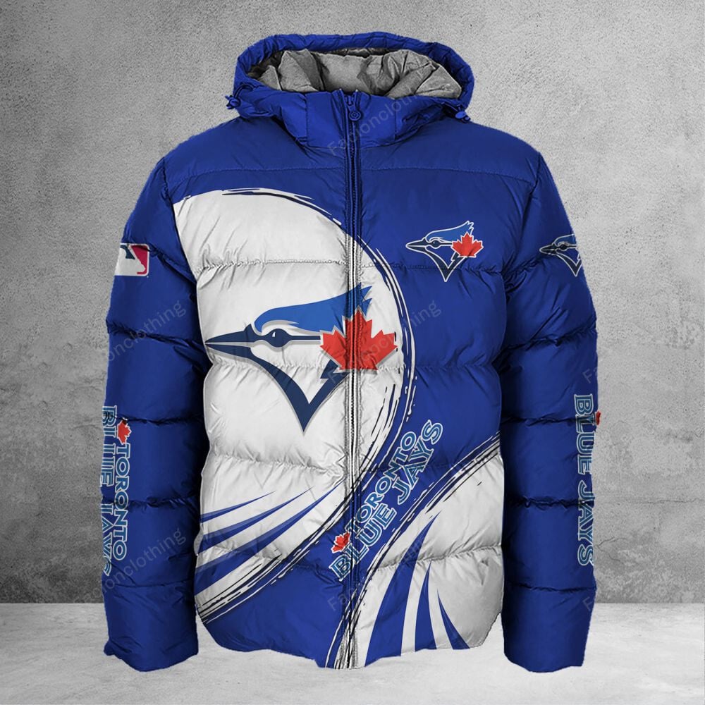 Sportswearmerch Toronto Blue Jays MLB Personalized Puffer Jacket For Fan